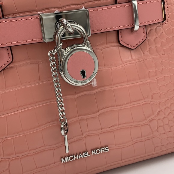 MICHAEL KORS
Hamilton Small Crocodile Embossed Faux Leather Satchel
Primrose
NWT - Picture 10 of 16